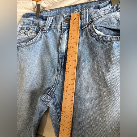 Guess jeans Rancho flare destroyed pocket jeans size 33x32 - Picture 7 of 10